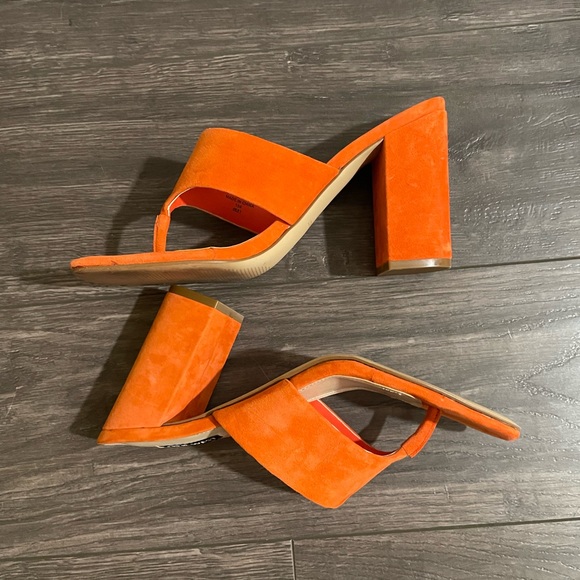 Nine West Gogo Block Heel Slide Sandals - Picture 2 of 4